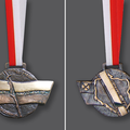 Medal  Kwietna Mila 2009, /awers, rewers/, brąz, 9 x 12 cm